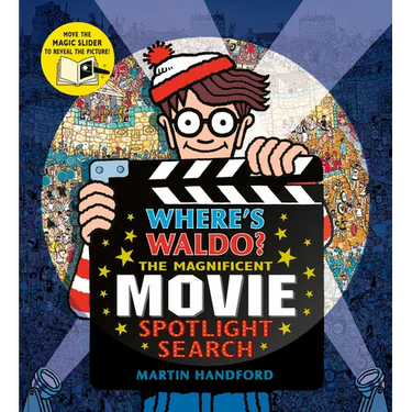 Where's Waldo? the Magnificent Movie Spotlight Search: (A Hidden Object Search-And-Find Puzzle Book with a Magic Flashlight to Reveal the Picture - A