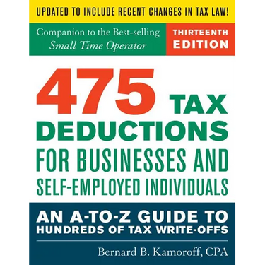 475 Tax Deductions for Businesses and Self-Employed Individuals: An A-to-Z Guide to Hundreds of Tax Write-Offs