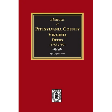 Pittsylvania County, Virginia Deeds 1783-1790