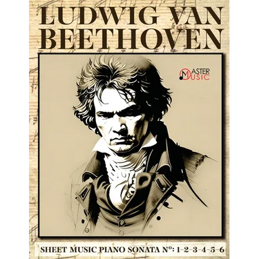 Ludwig Van Beethoven - Sheet Music: Piano Sonatas Numbers: 1-2-3-4-5-6