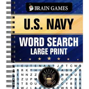 Brain Games - U.S. Navy Word Search - Large Print