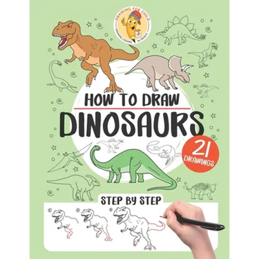 How to draw dinosaurs: 21 step-by-step drawings
