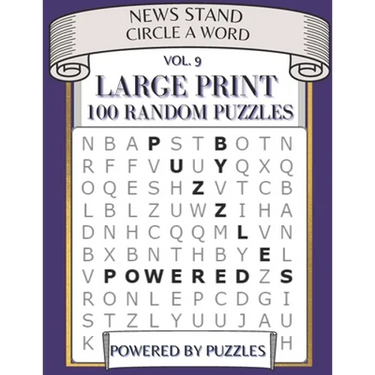 News Stand Circle a Word Vol.9: Large Print 100 Random Puzzles