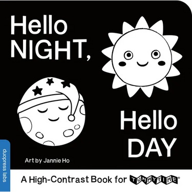 Hello Night, Hello Day: A High-Contrast Book for Tummytime