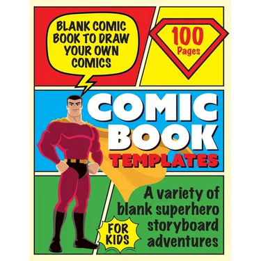 Blank Comic Book Draw Tour Own Comics: Create Storyboards and Stories Sketchbook for Kids