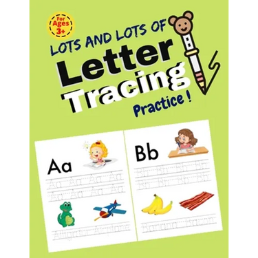 Lots and Lots of Letter Tracing Practice!: Essential writing practice for preschool and kindergarten. First Learn to Write workbook. Practice line tra