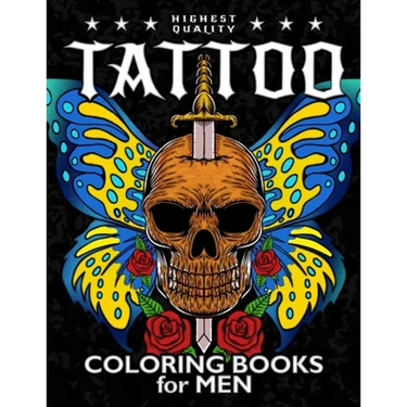 Tattoo Coloring Book for Men: Coloring Pages Adult Relaxation With Awesome Modern Tattoo Designs