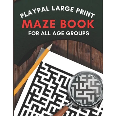 Large print maze book: Playpal Activity books