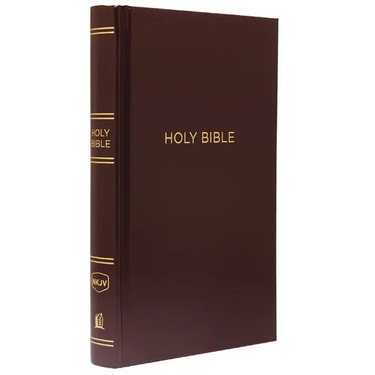 NKJV, Pew Bible, Hardcover, Burgundy, Red Letter Edition