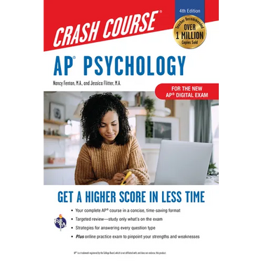 AP Psychology Crash Course, Book + Online: Get a Higher Score in Less Time