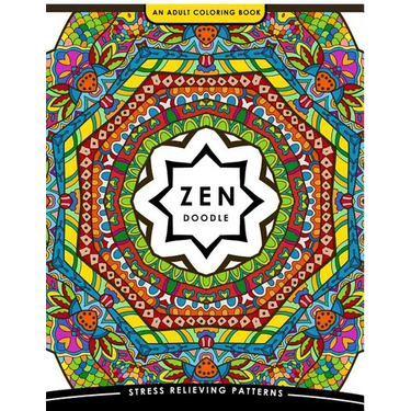 Zen Doodle Coloring Book: Flower Animal and Mandala Coloring Book for Adults