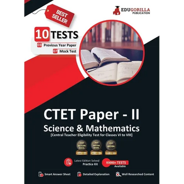 CTET Paper-II: Science and Mathematics Book 2023 (English Edition) - 7 Mock Tests and 3 Previous Year Papers (1500 Solved Questions) with Free Access