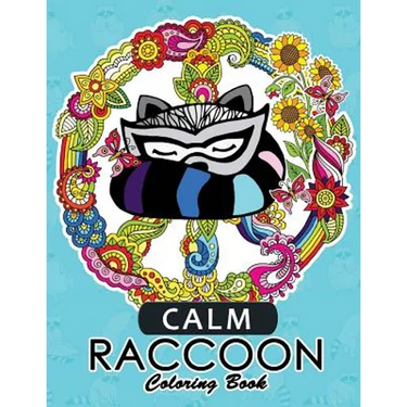 Calm Raccoon Coloring Book for Adults