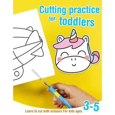 Cutting practice for toddlers - Learn to cut with scissors - For kids ages 3-5: Cutting activity book for preschoolers