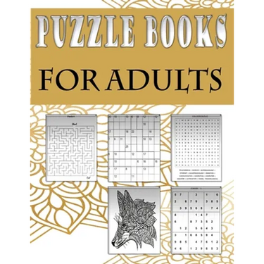 Puzzle books for adults: Fun and relaxing Activity Puzzle Book for Adults, Word search, Sudoku, mandala, Killer Sudoku and mazes 8,5"x11"