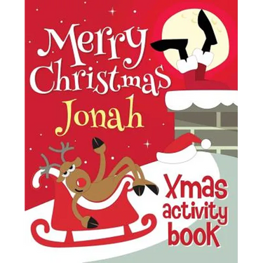 Merry Christmas Jonah - Xmas Activity Book: (Personalized Children's Activity Book)