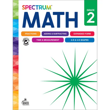 Spectrum Math Workbook, Grade 2