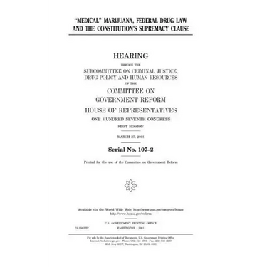 "Medical" marijuana, federal drug law, and the constitution's supremacy clause