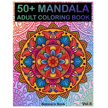 50+ Mandala: Adult Coloring Book 50 Mandala Images Stress Management Coloring Book For Relaxation, Meditation, Happiness and Relief