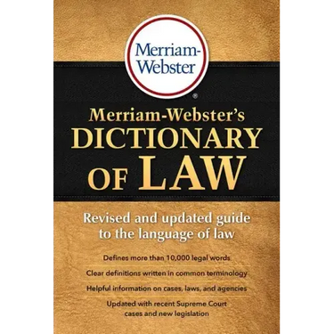 Merriam-Webster's Dictionary of Law