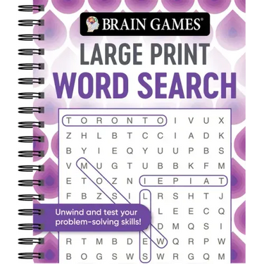 Brain Games - Large Print Word Search (Swirls)