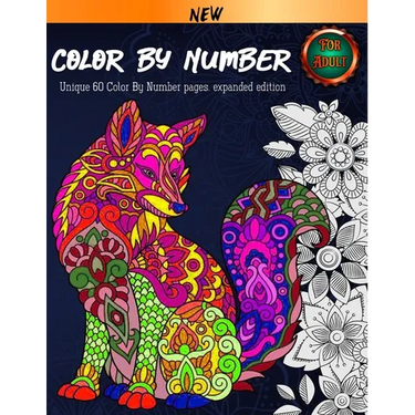 Color By Number For Adult: Coloring Book. 60 Color By Number Pages. New and expanded edition