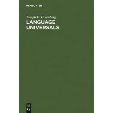 Language Universals: With Special Reference to Feature Hierarchies