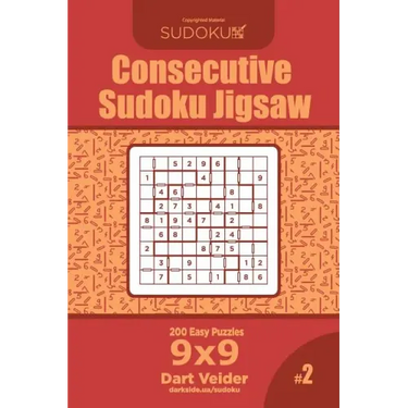 Consecutive Sudoku Jigsaw - 200 Easy Puzzles 9x9 (Volume 2)