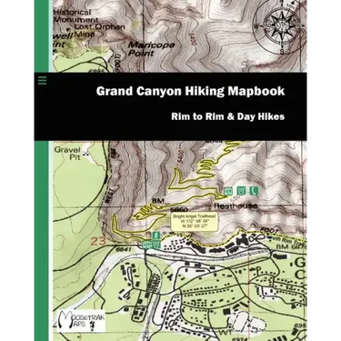 Grand Canyon Hiking Mapbook: Rim to Rim and Day Hikes