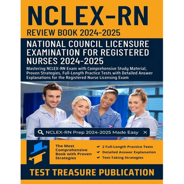 NCLEX RN Review Book 2024-2025: Mastering NCLEX-RN Exam with Comprehensive Study Material, Proven Strategies, Full-Length Practice Tests with Detailed