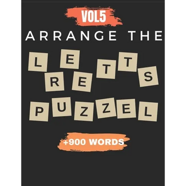 Arrange The Letter Puzzel Vol5 +900 words: Word scramble puzzle books 2021 with solution for adult