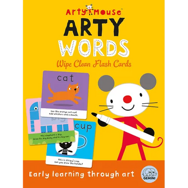 Arty Mouse Words Wipe Clean Flash Cards: Handwriting and Pen Control Practice for Preschool and Early Learners