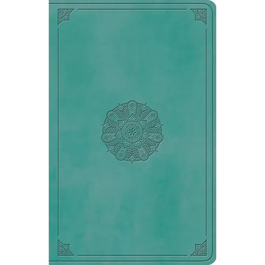 ESV Large Print Value Thinline Bible (Trutone, Turquoise, Emblem Design)