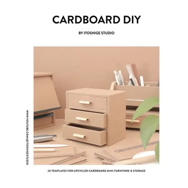 Cardboard DIY by Itoshige Studio 20 Templates for Mini Furniture & Storage