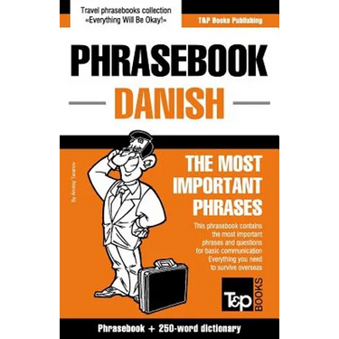 English-Danish phrasebook and 250-word mini dictionary