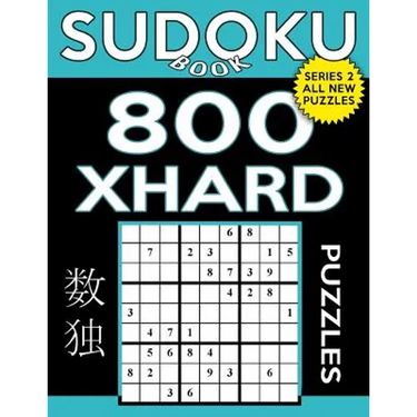 Sudoku Book 800 Extra Hard Puzzles: Sudoku Puzzle Book With Only One Level of Difficulty