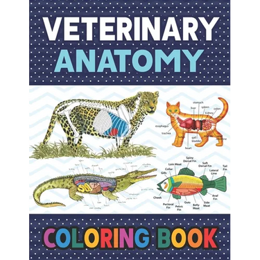 Veterinary Anatomy Coloring Book: Fun and Easy Veterinary Anatomy Coloring Book for Kids. The New Surprising Magnificent Learning Structure For Veteri