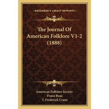 The Journal Of American Folklore V1-2 (1888)