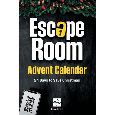 The Escape Room Advent Calendar: A Christmas Crime to Solve - 24 Days to Save Christmas - An Advent Riddle Book for Adults
