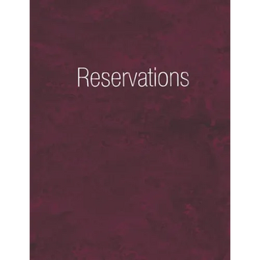 Reservations: Reservation Book Burgundy - Daily table bookings for restaurant- 365 pages