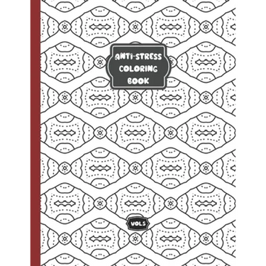 Anti-stress colorring book - Vol 5: relaxing coloring book for adults and kids - 50 different patterns