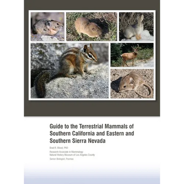 Guide to the Terrestrial Mammals of Southern California and Eastern and Southern Sierra Nevada