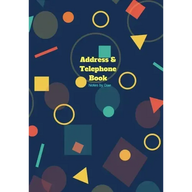 Address and Telephone Book: Softcover 7" x 10" Address and Telephone Book