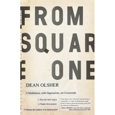 From Square One: A Meditation, with Digressions, on Crosswords