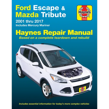 Ford Escape (01-17), Mazda Tribute (01-11) & Mercury Mariner (05-11) Haynes Repair Manual Haynes Repair Manual: Includes Mercury Mariner