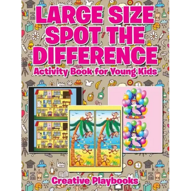 Large Size Spot the Difference Activity Book for Young Kids