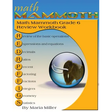 Math Mammoth Grade 6 Review Workbook