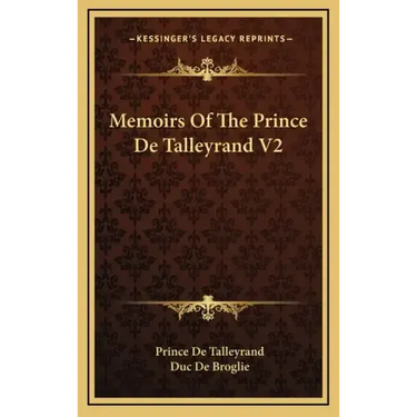 Memoirs of the Prince de Talleyrand V2