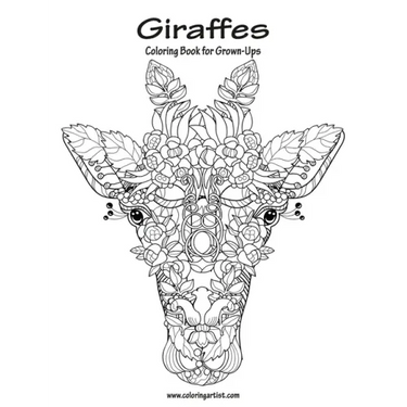Giraffes Coloring Book for Grown-Ups 1
