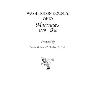 Washington County, Ohio Marriages, 1789-1840